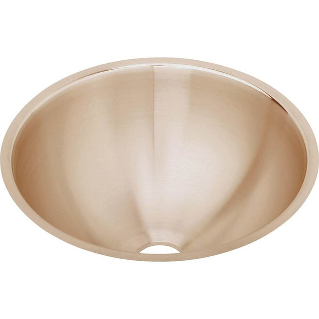Elkay - 18 Gauge CuVerro antimicrobial copper 14.375'' x 14.375'' x 6'' Single Bowl Undermount Bathroom Sink - Lustrous Satin