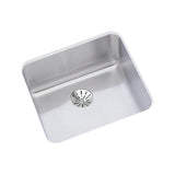 Elkay - 18 Gauge Stainless Steel 14.5'' x 14.5'' x 7'' Single Bowl Undermount Kitchen Sink Kit - Lustrous Satin