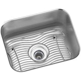 Elkay - 18 Gauge Stainless Steel 14.5'' x 11.75'' x 7'' Single Bowl Undermount Bar/Prep Sink Kit - Lustrous Satin