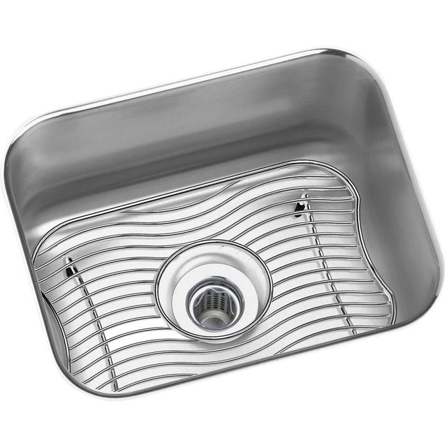 Elkay - 18 Gauge Stainless Steel 14.5'' x 11.75'' x 7'' Single Bowl Undermount Bar/Prep Sink Kit - Lustrous Satin