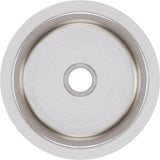 18 Gauge Stainless Steel 14.375'' x 14.375'' x 6'' Single Bowl Undermount Kitchen Sink
