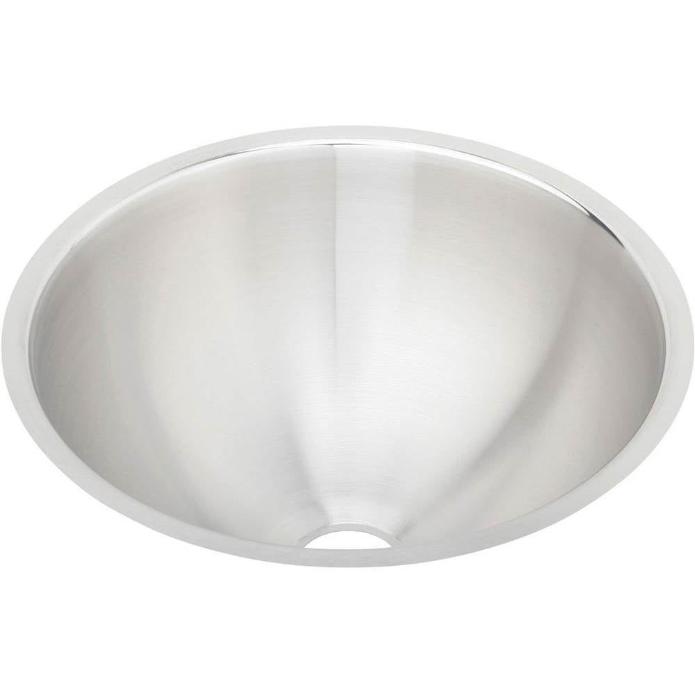Elkay - 18 Gauge Stainless Steel 14.375'' x 14.375'' x 6'' Single Bowl Undermount Bathroom Sink - Lustrous Satin