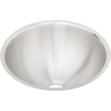 Elkay - 18 Gauge Stainless Steel 14.375'' x 14.375'' x 6'' Single Bowl Undermount Bathroom Sink - Lustrous Satin