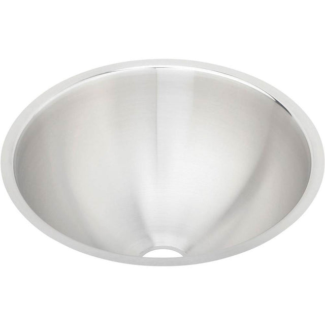 Elkay - 18 Gauge Stainless Steel 14.375'' x 14.375'' x 6'' Single Bowl Undermount Bathroom Sink - Lustrous Satin