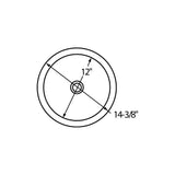 18 Gauge CuVerro antimicrobial copper 14.375'' x 14.375'' x 6'' Single Bowl Undermount Bathroom Sink