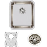 18 Gauge Stainless Steel 16'' x 18.5'' x 7.875'' Single Bowl Undermount Kitchen Sink Kit