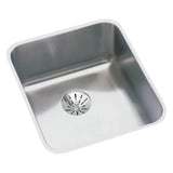Elkay - 18 Gauge Stainless Steel 16'' x 18.5'' x 4.375'' Single Bowl Undermount Kitchen Sink Kit - Lustrous Satin