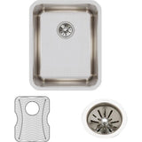 18 Gauge Stainless Steel 16.5'' x 20.5'' x 9.875'' Single Bowl Undermount Kitchen Sink Kit