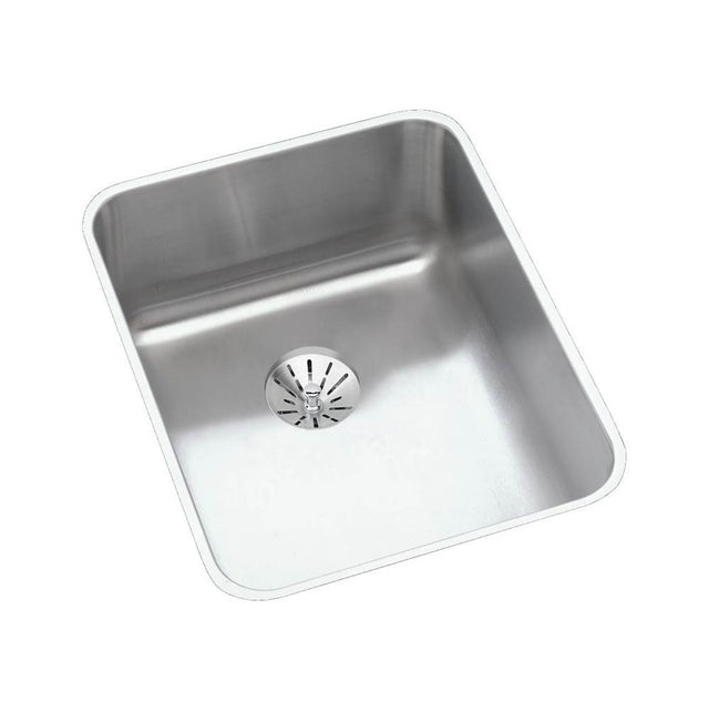 Elkay - 18 Gauge Stainless Steel 16.5'' x 20.5'' x 4.375'' Single Bowl Undermount Kitchen Sink Kit - Lustrous Satin
