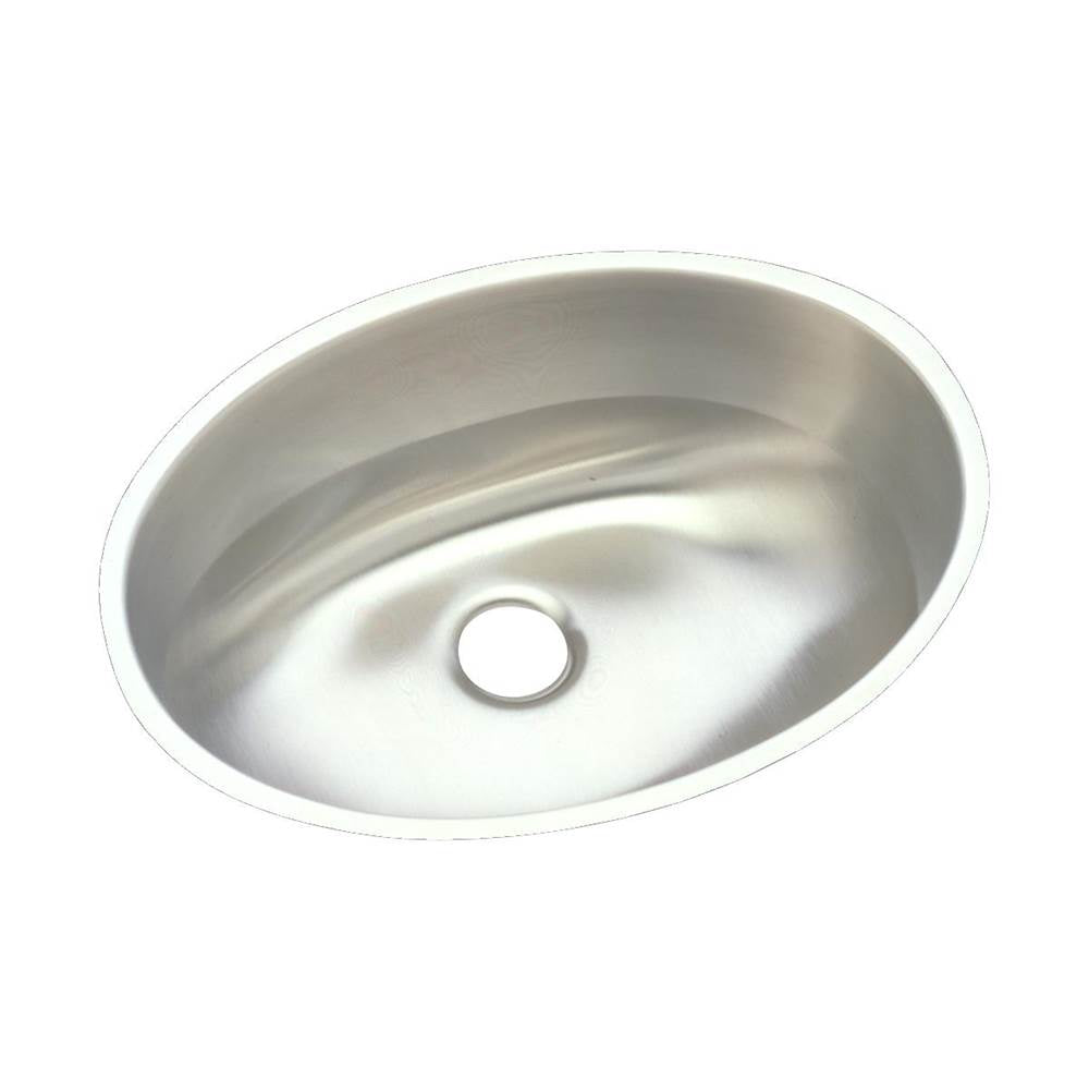 Elkay - 18 Gauge Stainless Steel 18'' x 14'' x 6'' Single Bowl Undermount Bathroom Sink - Lustrous Satin