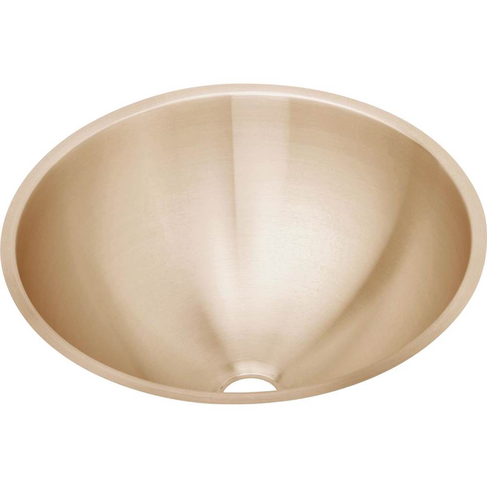 Elkay - 18 Gauge CuVerro antimicrobial copper 18.375'' x 18.375'' x 8'' Single Bowl Undermount Bathroom Sink - Lustrous Satin