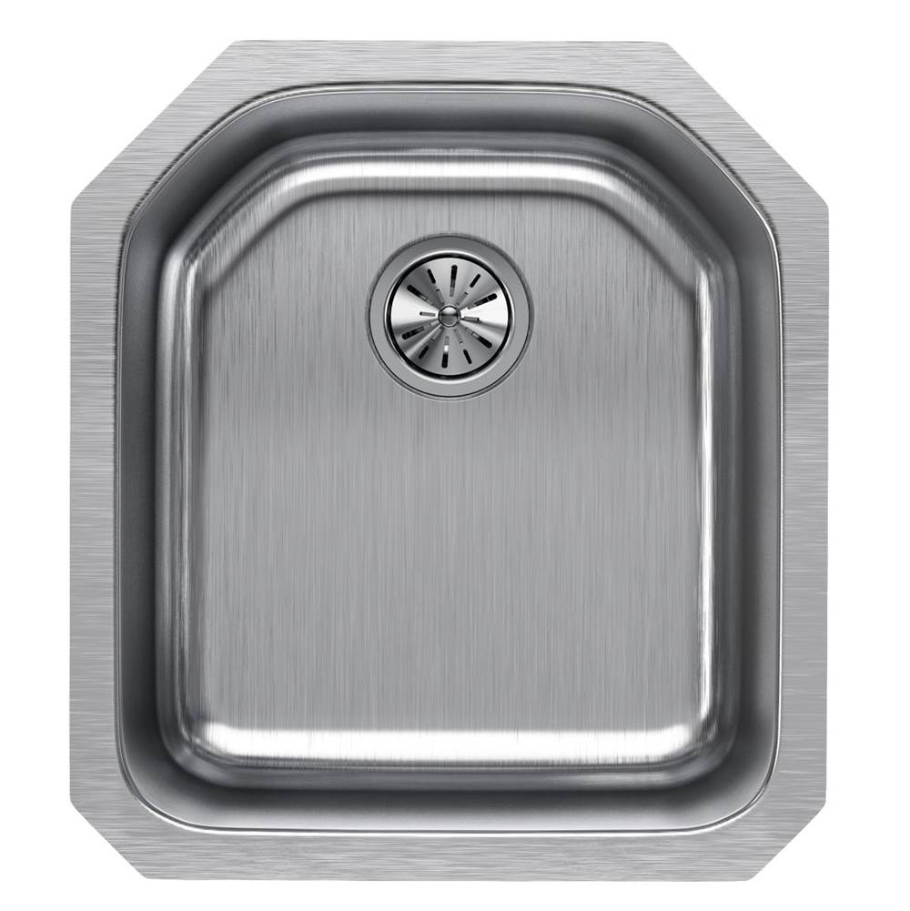 18 Gauge Stainless Steel 18.5'' x 20.5'' x 9.5'' Single Bowl Undermount Kitchen Sink