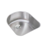 Elkay - 18 Gauge Stainless Steel 18.5'' x 20'' x 7.5'' Single Bowl Undermount Kitchen Sink Kit - Lustrous Satin