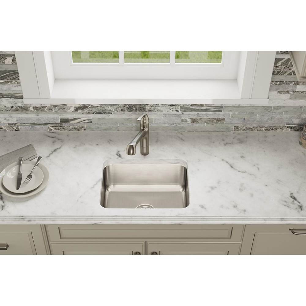 18 Gauge Stainless Steel 20.5'' x 16.5'' x 7.875'' Single Bowl Undermount Kitchen Sink