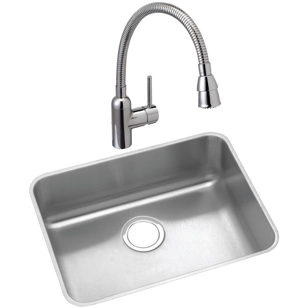 18 Gauge Stainless Steel 21.5'' x 18.5'' x 12'' Single Bowl Undermount Kitchen Sink