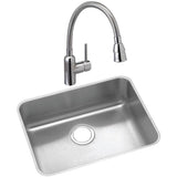 18 Gauge Stainless Steel 21.5'' x 18.5'' x 12'' Single Bowl Undermount Kitchen Sink