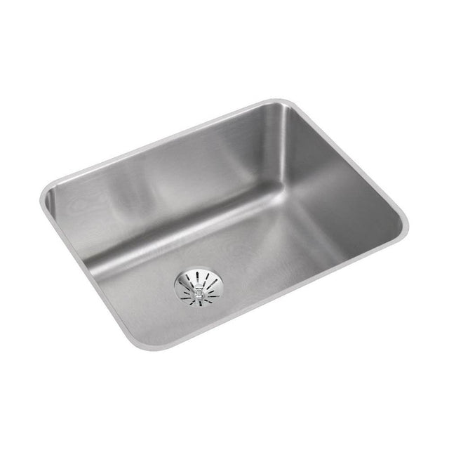 Elkay - 18 Gauge Stainless Steel 23.5'' x 18.25'' x 10'' Single Bowl Undermount Kitchen Sink Kit - Lustrous Satin