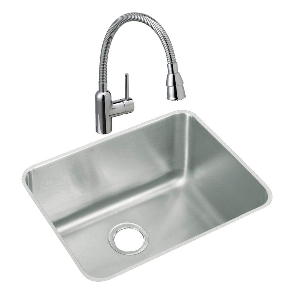 18 Gauge Stainless Steel 23.5'' x 18.25'' x 12'' Single Bowl Undermount Kitchen Sink