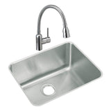18 Gauge Stainless Steel 23.5'' x 18.25'' x 12'' Single Bowl Undermount Kitchen Sink