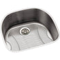 Elkay - 18 Gauge Stainless Steel 23.625'' x 21.25'' x 10'' Single Bowl Undermount Kitchen Sink Kit - Lustrous Satin