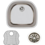 18 Gauge Stainless Steel 23.625'' x 21.25'' x 10'' Single Bowl Undermount Kitchen Sink Kit