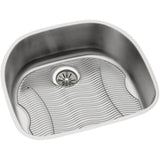 Elkay - 18 Gauge Stainless Steel 23.625'' x 21.25'' x 7.5'' Single Bowl Undermount Kitchen Sink Kit - Lustrous Satin