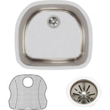 18 Gauge Stainless Steel 23.625'' x 21.25'' x 7.5'' Single Bowl Undermount Kitchen Sink Kit