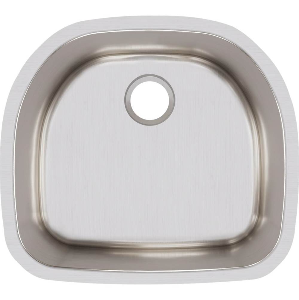 18 Gauge Stainless Steel 23.625'' x 21.25'' x 7.5'' Single Bowl Undermount Kitchen Sink