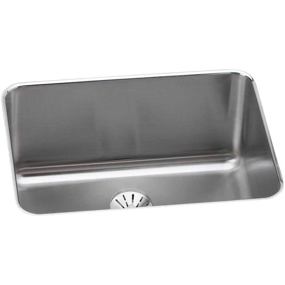 Elkay - 18 Gauge Stainless Steel 25.5'' x 19.25'' x 10'' Single Bowl Undermount Kitchen Sink Kit - Lustrous Satin