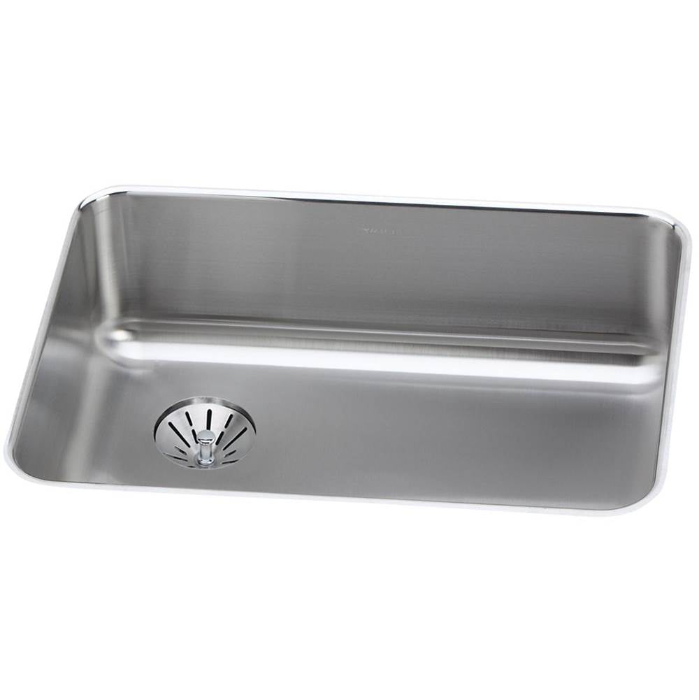 Elkay - 18 Gauge Stainless Steel 25.5'' x 19.25'' x 8'' Single Bowl Undermount Kitchen Sink Kit - Lustrous Satin
