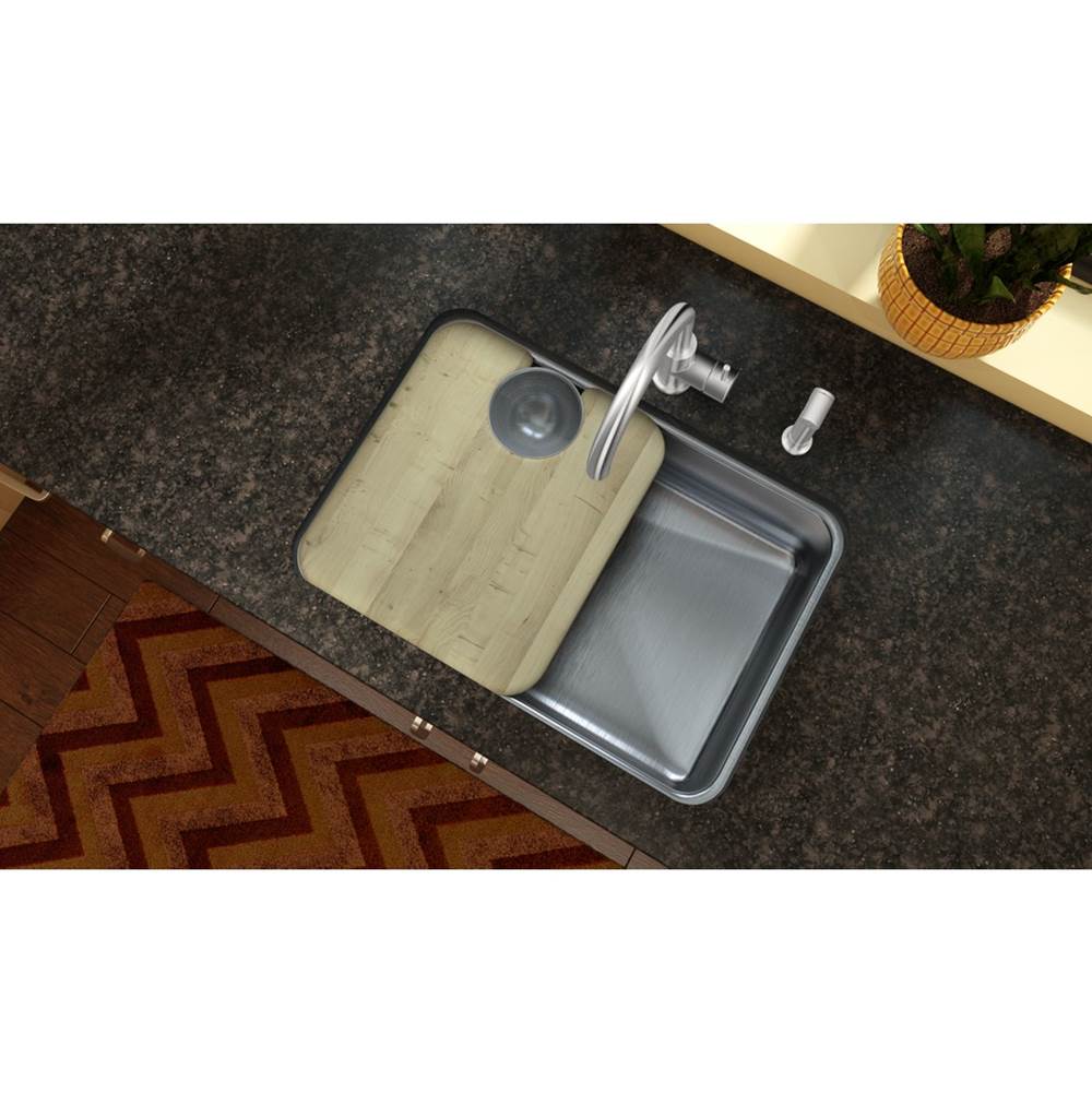 Hardwood 14-1/2'' x 17'' x 3/4'' Cutting Board
