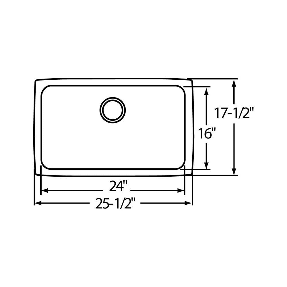 18 Gauge Stainless Steel 26.5'' x 18.5'' x 10'' Single Bowl Undermount Kitchen Sink
