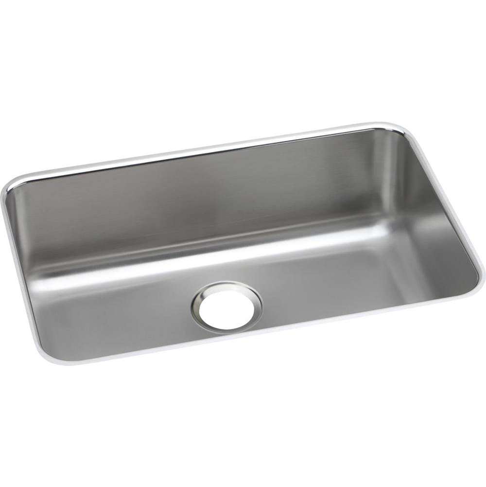 Elkay - 18 Gauge Stainless Steel 26.5'' x 18.5'' x 8'' Single Bowl Undermount Kitchen Sink - Lustrous Satin