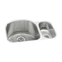 Elkay - 18 Gauge Stainless Steel 26.75'' x 20'' x 10'' Double Bowl Undermount Kitchen Sink Kit - Lustrous Satin