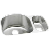 Elkay - 18 Gauge Stainless Steel 26.75'' x 20'' x 10'' Double Bowl Undermount Kitchen Sink - Lustrous Satin