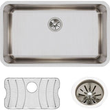 18 Gauge Stainless Steel 30.5'' x 18.5'' x 10'' Single Bowl Undermount Kitchen Sink Kit