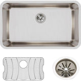 18 Gauge Stainless Steel 30.5'' x 18.5'' x 11.5'' Single Bowl Undermount Kitchen Sink Kit
