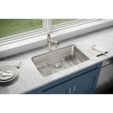 18 Gauge Stainless Steel 30.5'' x 18.5'' x 7.5'' Single Bowl Undermount Kitchen Sink Kit