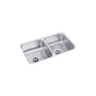 Elkay - 18 Gauge Stainless Steel 31.75'' x 16.5'' x 7.5'' Double Bowl Undermount Kitchen Sink Kit - Lustrous Satin