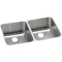 Elkay - 18 Gauge Stainless Steel 30.75'' x 18.5'' x 10'' Double Bowl Undermount Kitchen Sink - Lustrous Satin