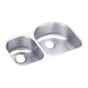 Elkay - 18 Gauge Stainless Steel 31.25'' x 20'' x 7.5'' Double Bowl Undermount Kitchen Sink - Lustrous Satin