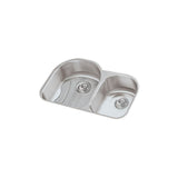 Elkay - 18 Gauge Stainless Steel 31.25'' x 20'' x 7.5'' Double Bowl Undermount Kitchen Sink Kit - Lustrous Satin