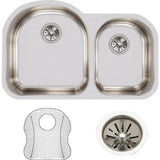18 Gauge Stainless Steel 31.25'' x 20'' x 7.5'' Double Bowl Undermount Kitchen Sink Kit