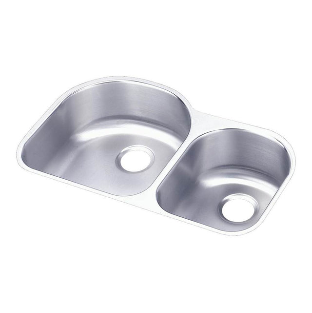 Elkay - 18 Gauge Stainless Steel 31.25'' x 20'' x 7.5'' Double Bowl Undermount Kitchen Sink - Lustrous Satin