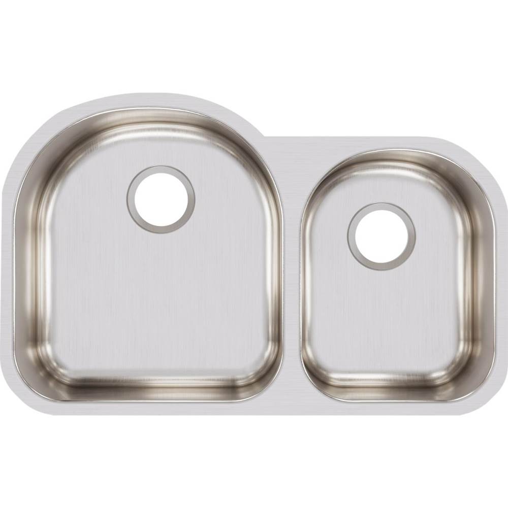 18 Gauge Stainless Steel 31.25'' x 20'' x 7.5'' Double Bowl Undermount Kitchen Sink
