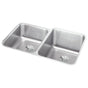 Elkay - 18 Gauge Stainless Steel 31.25'' x 20.5'' x 9.875'' Double Bowl Undermount Kitchen Sink Kit - Lustrous Satin