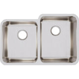 18 Gauge Stainless Steel 31.25'' x 20.5'' x 9.875'' Double Bowl Undermount Kitchen Sink
