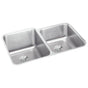Elkay - 18 Gauge Stainless Steel 31.25'' x 20.5'' x 4.375'' Double Bowl Undermount Kitchen Sink Kit - Lustrous Satin