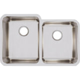 18 Gauge Stainless Steel 31.25'' x 20.5'' x 9.875'' Double Bowl Undermount Kitchen Sink