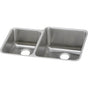 Elkay - 18 Gauge Stainless Steel 30.75'' x 21'' x 9.875'' Double Bowl Undermount Kitchen Sink - Lustrous Satin